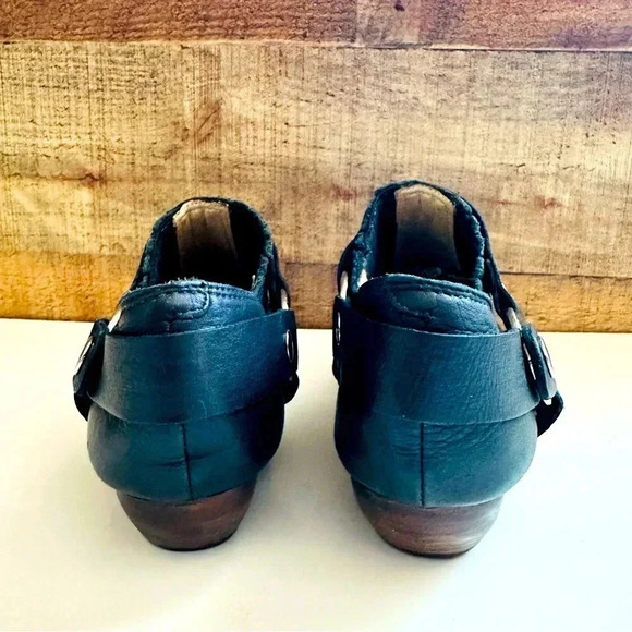 NWOT Anthropologie Birds Of Flight Black Leather Harness Boots - Picture 4 of 8